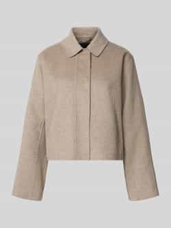 Boss Boxy fit wollen jack met blinde knoopsluiting model 'CAFETA'