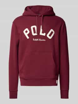 Polo Ralph Lauren Rode Logo Hoodie Fleece Gevoerd Red Heren