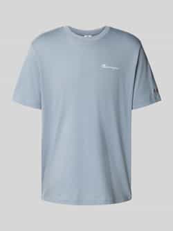 Champion T-shirt met logostitchings en ronde hals