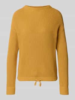 Jake*s Casual Gebreide pullover met opstaande kraag en tunnelkoord
