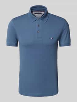Tommy Hilfiger Slim fit poloshirt van een mix van katoen en elastaan