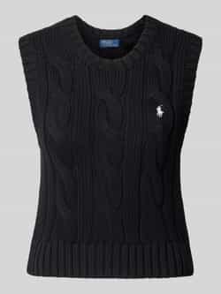 Polo Ralph Lauren Spencer met kabelpatroon en logostitching