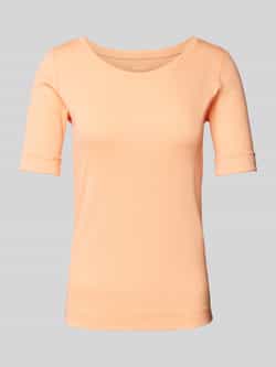Marc Cain Geribbeld T-shirt Orange Dames