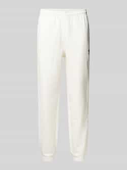 Lacoste Tapered fit sweatpants met labelprint model 'HERITAGE'