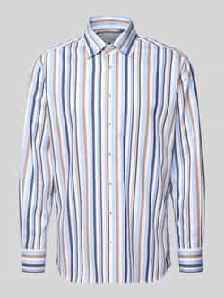 Eterna Regular fit zakelijk overhemd van katoen met kentkraag