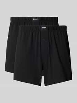 Boss Regular fit boxershort van katoenmix in een set van 2 stuks