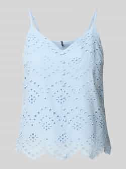 Pieces Regular fit blousetop van puur katoen model 'VILDE'