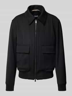 Boss Regular fit bomberjack met wol model 'CHARLY'