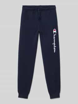 Champion Big Logo Fleece Rib Cuff Joggingbroek Junior