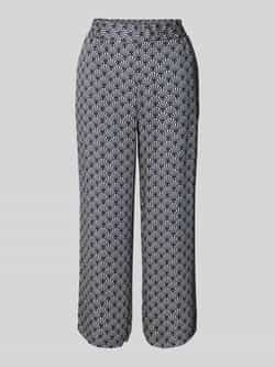 Milano italy Straight leg stoffen broek met verkort model