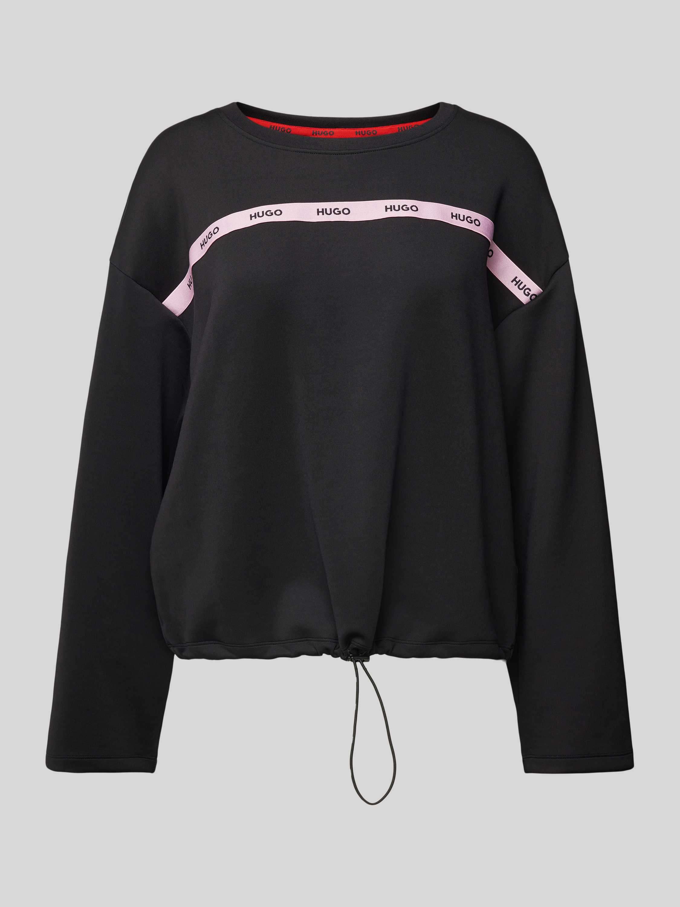 HUGO Oversized sweatshirt met tunnelkoord model 'DALIA'