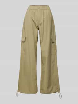 QS Baggy fit cargobroek met elastische band