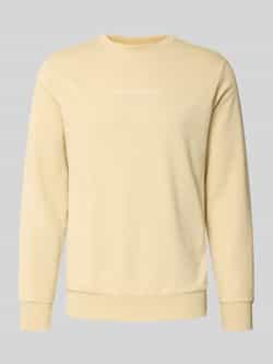 Lindbergh Sweatshirt met ronde hals en logoprint