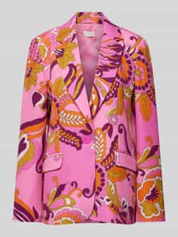 Milano italy Blazer met all-over motief en klepzakken