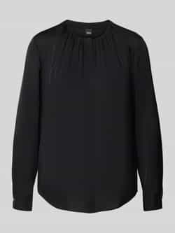 Boss Slim fit blouse met plooien model 'Banorah'