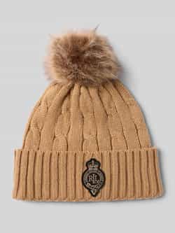Lauren Ralph Lauren Gebreide muts met pompom