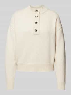 Pieces Regular fit gebreide pullover met wol en effectgaren model 'NALIMA'