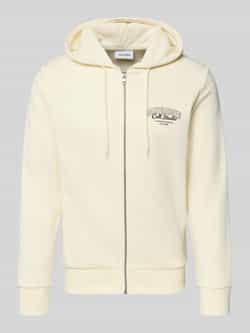 Jack & jones Sweatjack met capuchon en labelprint model 'MAKOTO'