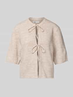 Only Loose fit gebreid jack met strikdetail model 'SIMONI'