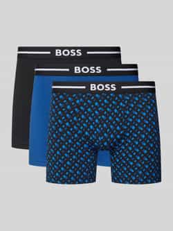 Boss Boxershort met elastische band met label in een set van 3 stuks van