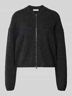 Marc O'Polo Regular fit gebreid jack van een mix van scheerwol en alpaca