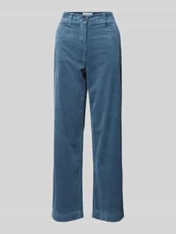 MARC O POLO Straight fit corduroy broek met verkorte lengte