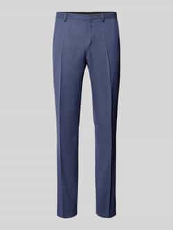 HUGO Slim fit pantalon met persplooien model 'Hesten'