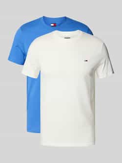 TOMMY JEANS Shirt met ronde hals TJM XSLIM 2PACK JERSEY TEE EXT (Set van 2)