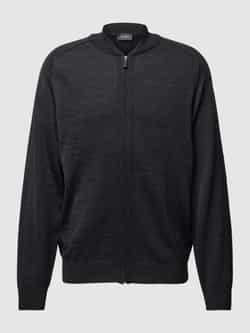 maerz muenchen Gebreid jack van scheerwol met kleine opstaande kraag