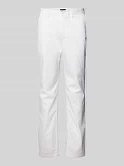 Tommy Hilfiger Chino DENTON CHINO SATIN met achterzakken met knoop logo-borduursel