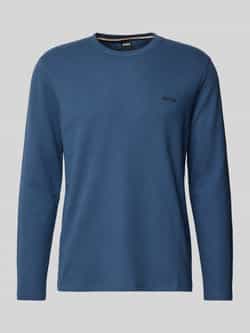 Boss Shirt met lange mouwen en labelstitching model 'WAFFLE'