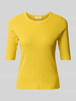 Christian Berg Woman Gebreide pullover met geribde ronde hals