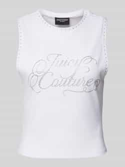 Juicy Couture Tanktop met siersteentjes model 'BLAINE'