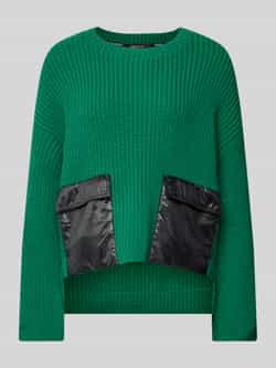 Marc Cain Wollen pullover met vaste mouwomslagen