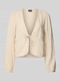 Pieces Regular fit blouse met lange mouwen van katoen model 'SASTINA'
