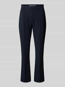 RAFFAELLO ROSSI Slim fit stoffen broek met vaste persplooien model 'MACY'