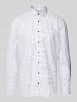 OLYMP Level Five Slim fit zakelijk overhemd met all-over print