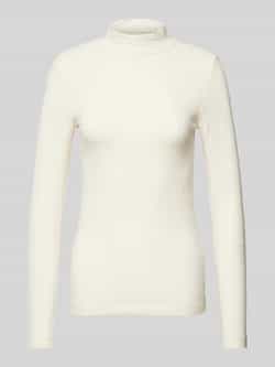 QS Shirt met lange mouwen en opstaande kraag