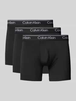 Calvin Klein Boxershort BOXER BRIEF 3PK met langere pijpen & logo-elastische tailleband (Set van 3)
