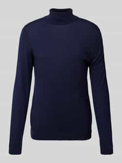 SELECTED HOMME Heren Truien & Vesten Slhtray Ls Knit Merino Roll Neck Donkerblauw