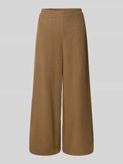 Marc O'Polo Wide leg culotte van een mix van lyocell en linnen