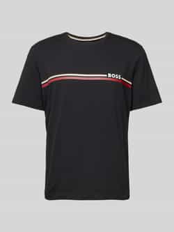Boss T-shirt met labelprint model 'Holiday'