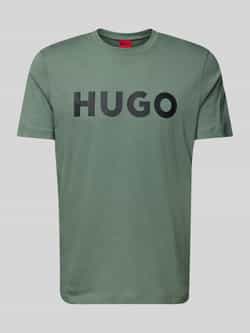 HUGO T-shirt met labelprint model 'DULIVIO'