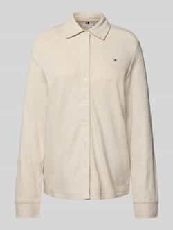 Tommy Hilfiger Regular fit blouse met lange mouwen van puur katoen