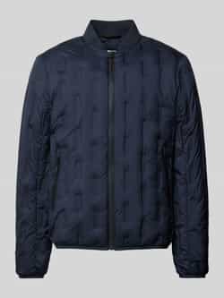 S.Oliver BLACK LABEL Regular fit gewatteerd jack met collegekraag