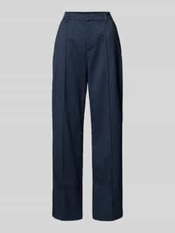 Colourful Rebel Wide leg stoffen broek met vaste persplooien model 'Rus'