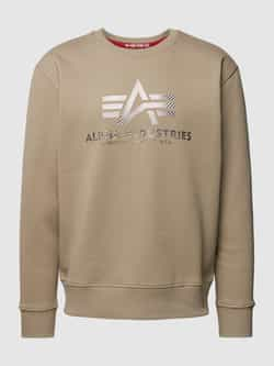 alpha industries Sweatshirt met labelprint model 'CARBON'