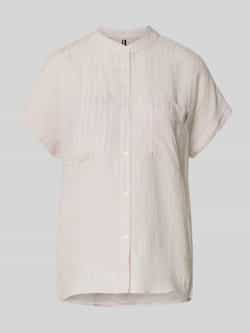 Tommy Hilfiger Relaxed fit linnen blouse met korte mouwen
