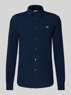 Lacoste Slim fit vrijetijdsoverhemd in gestructureerde look
