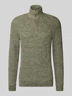 Blend Slim fit gebreide pullover met ritssluiting model 'Darik'
